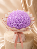 Buchet Premium cu 101 Trandafiri Lila din Săpun Parfumat – Lussera Lavender Dream