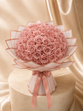 Buchet Premium cu 101 Trandafiri Roz Prăfuit din Săpun Parfumat – Lussera Dusty Rose